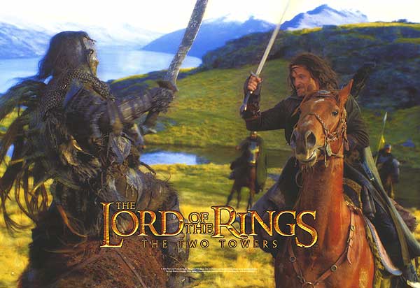 The Lord of the Rings: The Two Towers (2002) movie poster 38.75x26.75