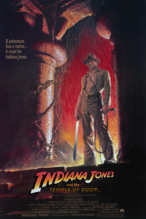 Indiana Jones And The Temple Of Doom Poster 24x36