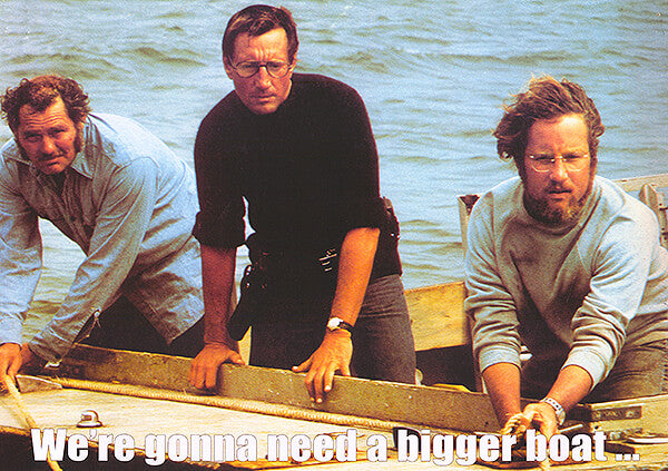 Jaws (1975) movie poster 33x23.5