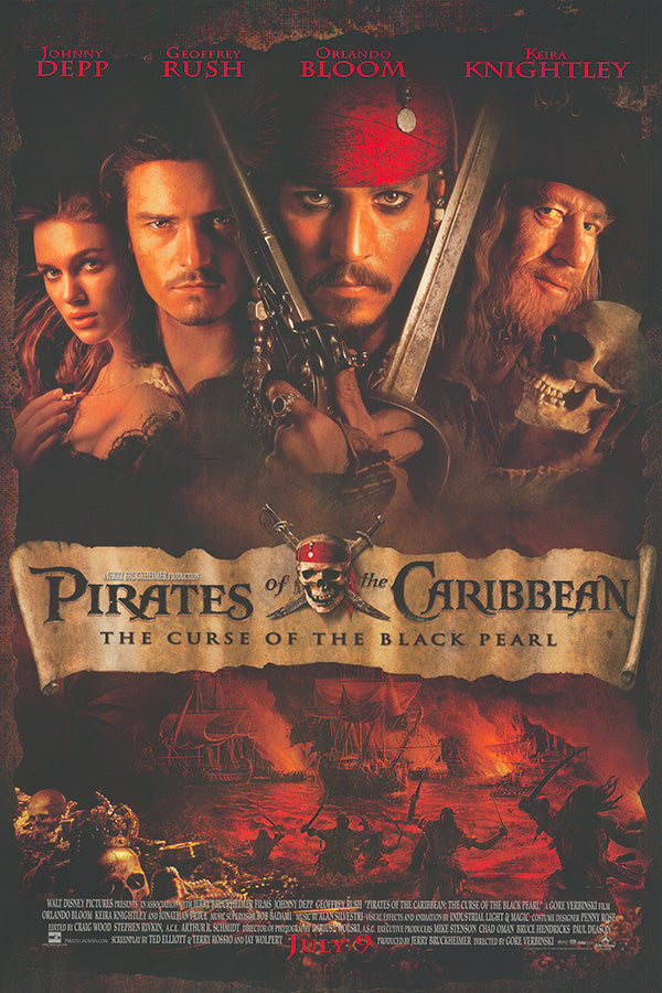 Pirates of the Caribbean: The Curse of the Black Pearl Poster 24x36